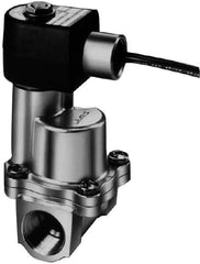Parker - 1/2" Port, Brass Solenoid Valve - Closed, EPDM Seal - Eagle Tool & Supply