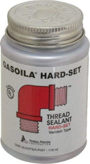 Federal Process - 1/4 Pt Brush Top Can Red Federal Gasoila Hard-Set - 350°F Max Working Temp - Eagle Tool & Supply