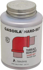 Federal Process - 1/2 Pt Brush Top Can Red Federal Gasoila Hard-Set - 350°F Max Working Temp - Eagle Tool & Supply