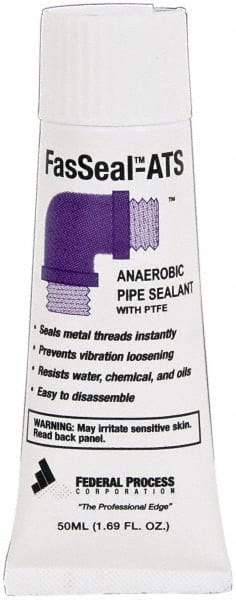 Federal Process - 50 mL Tube White FasSeal-ATS Anaerobic Thread Sealant with PTFE - 375°F Max Working Temp - Eagle Tool & Supply