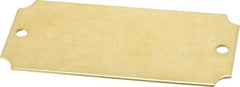 C.H. Hanson - 3-1/16 Inch Wide, Style 3, Brass Blank Metal Plate - 1-7/16 Inch High, 10 Pieces - Eagle Tool & Supply