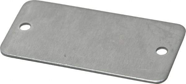 C.H. Hanson - 2 Inch Wide, Style 2, Aluminum Blank Metal Plate - 1 Inch High, 50 Pieces - Eagle Tool & Supply