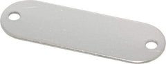 C.H. Hanson - 1-29/32 Inch Wide, Style 1, Stainless Steel Blank Metal Plate - 5/8 Inch High, 25 Pieces - Eagle Tool & Supply