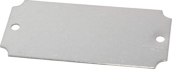 C.H. Hanson - 3-1/16 Inch Wide, Style 3, Stainless Steel Blank Metal Plate - 1-7/16 Inch High, 10 Pieces - Eagle Tool & Supply