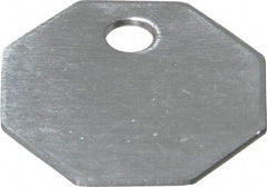 C.H. Hanson - 1-1/16 Inch Diameter, Octagonal, Aluminum Blank Metal Tag - Blank, 50 Pieces - Eagle Tool & Supply