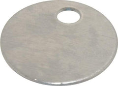 C.H. Hanson - 1 Inch Diameter, Round, Aluminum Blank Metal Tag - Blank, 50 Pieces - Eagle Tool & Supply