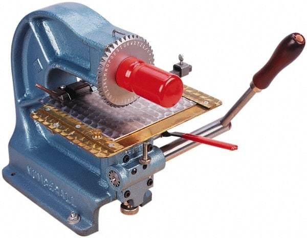 Made in USA - Manual Stamping Machines Character Capacity: 42 Size: 3/16 - Eagle Tool & Supply