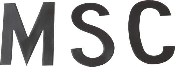 Made in USA - Letter Label - Legend: Letter Set, English, Black - Eagle Tool & Supply
