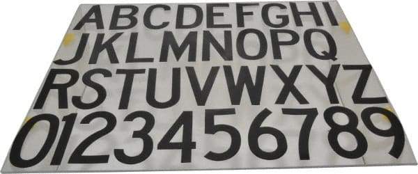Made in USA - Letter Label - Legend: Complete Set, English, Black - Eagle Tool & Supply