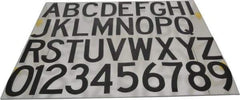 Made in USA - Letter Label - Legend: Complete Set, English, Black - Eagle Tool & Supply