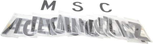 Made in USA - Letter Label - Legend: Letter Set, English, Black - Eagle Tool & Supply
