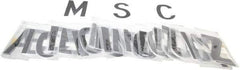 Made in USA - Letter Label - Legend: Letter Set, English, Black - Eagle Tool & Supply