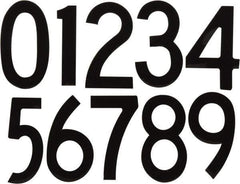 Made in USA - Letter Label - Legend: Number Set, English, Black - Eagle Tool & Supply