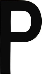 Made in USA - Letter Label - Legend: P, English, Black - Eagle Tool & Supply