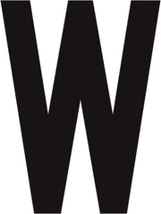 Made in USA - Letter Label - Legend: W, English, Black - Eagle Tool & Supply