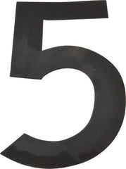 Made in USA - Number Label - Legend: 5, English, Black - Eagle Tool & Supply