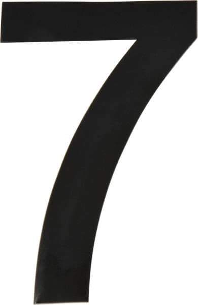 Made in USA - Number Label - Legend: 7, English, Black - Eagle Tool & Supply