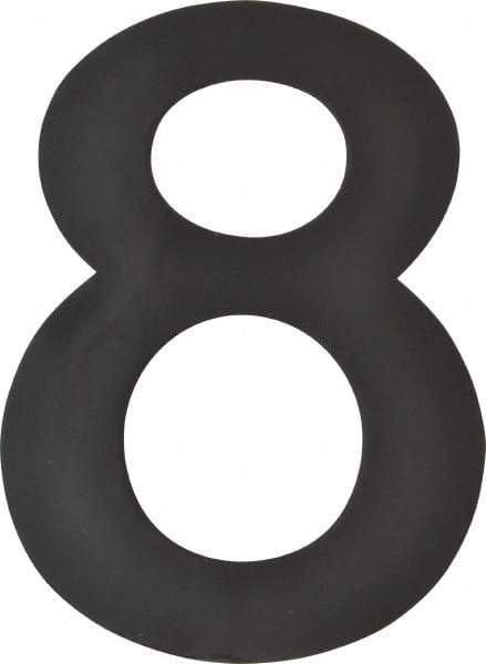 Made in USA - Number Label - Legend: 8, English, Black - Eagle Tool & Supply