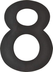 Made in USA - Number Label - Legend: 8, English, Black - Eagle Tool & Supply