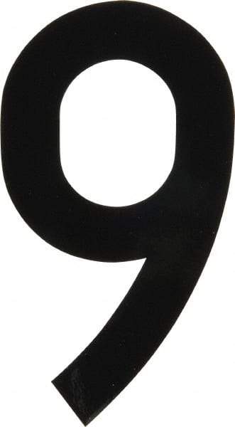 Made in USA - Number Label - Legend: 9, English, Black - Eagle Tool & Supply