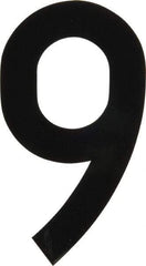 Made in USA - Number Label - Legend: 9, English, Black - Eagle Tool & Supply