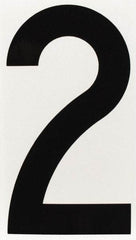 Made in USA - Number Label - Legend: 2, English, Black - Eagle Tool & Supply