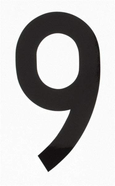 Made in USA - Number Label - Legend: 9, English, Black - Eagle Tool & Supply