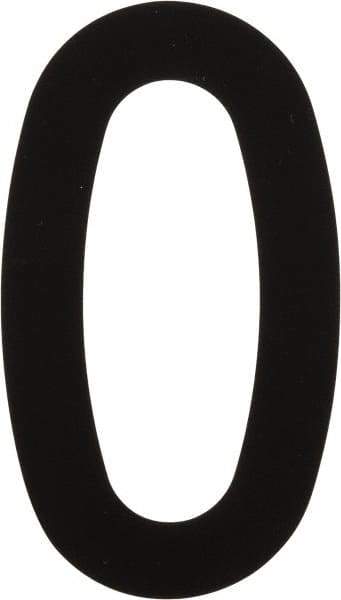 Made in USA - Number Label - Legend: 0, English, Black - Eagle Tool & Supply