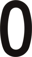 Made in USA - Number Label - Legend: 0, English, Black - Eagle Tool & Supply