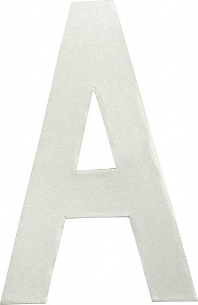 Made in USA - Letter Label - Legend: A, English, White - Eagle Tool & Supply