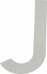 Made in USA - Letter Label - Legend: J, English, White - Eagle Tool & Supply