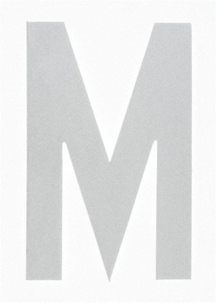 Made in USA - Letter Label - Legend: M, English, White - Eagle Tool & Supply