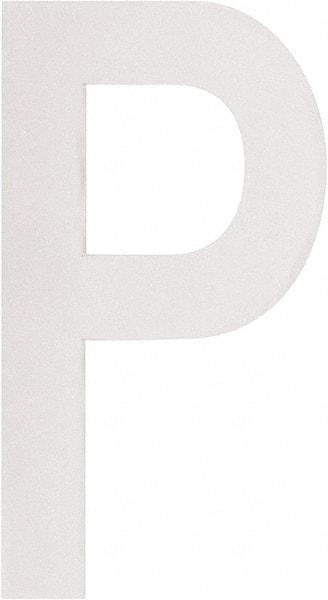 Made in USA - Letter Label - Legend: P, English, White - Eagle Tool & Supply