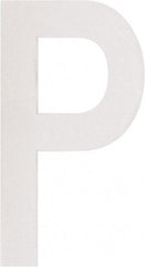 Made in USA - Letter Label - Legend: P, English, White - Eagle Tool & Supply