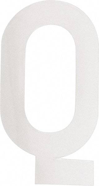 Made in USA - Letter Label - Legend: Q, English, White - Eagle Tool & Supply