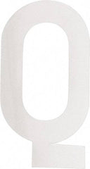 Made in USA - Letter Label - Legend: Q, English, White - Eagle Tool & Supply