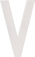 Made in USA - Letter Label - Legend: V, English, White - Eagle Tool & Supply