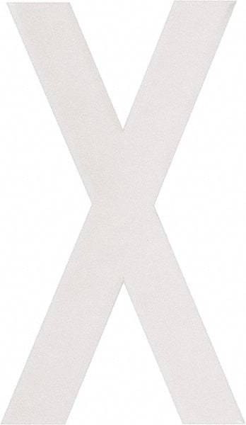 Made in USA - Letter Label - Legend: X, English, White - Eagle Tool & Supply