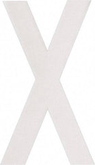 Made in USA - Letter Label - Legend: X, English, White - Eagle Tool & Supply