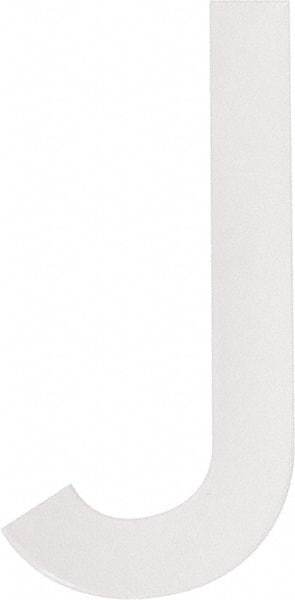 Made in USA - Letter Label - Legend: J, English, White - Eagle Tool & Supply