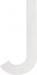 Made in USA - Letter Label - Legend: J, English, White - Eagle Tool & Supply