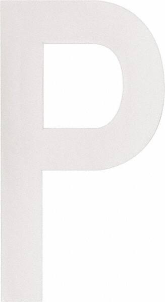 Made in USA - Letter Label - Legend: P, English, White - Eagle Tool & Supply