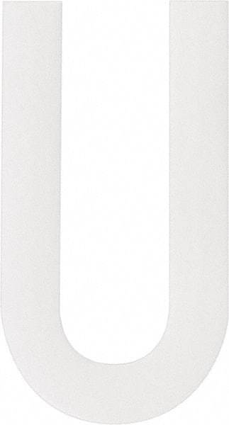 Made in USA - Letter Label - Legend: U, English, White - Eagle Tool & Supply