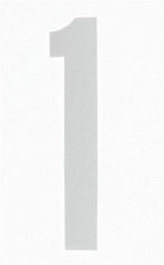 Made in USA - Number Label - Legend: 1, English, White - Eagle Tool & Supply