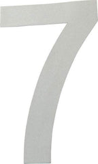 Made in USA - Number Label - Legend: 7, English, White - Eagle Tool & Supply
