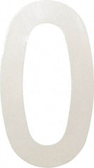 Made in USA - Number Label - Legend: 0, English, White - Eagle Tool & Supply
