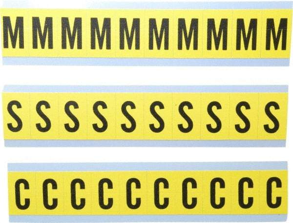 Made in USA - Letter Label - Legend: Combo Pack (Letters), English - Eagle Tool & Supply