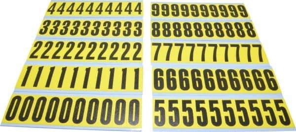 Made in USA - Letter Label - Legend: Combo Pack (Numbers), English - Eagle Tool & Supply