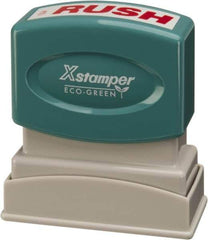 Value Collection - Rush, Red Pre-Inked Stamp - 1/2 Inch Wide x 1-5/8 Inch Long - Eagle Tool & Supply