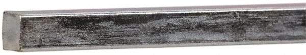 Made in USA - 12" Long x 3/16" High x 3/16" Wide, Zinc-Plated Key Stock - Low Carbon Steel - Eagle Tool & Supply